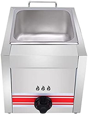 Freidora A Gas De Gran Capacidad De 10 L, Freidora LPG De Acero Inoxidable para Uso Doméstico Y Comercial, Potencia De Fuego Ajustable, con Cestas Y T