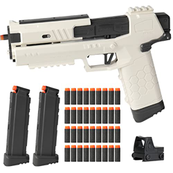 ULUCTROM Pistola de Balas Blandas Pistola de Juguete con 2 Revistas Juguete Espuma Blaster con Alcance para Niños de 8 años en Adelante en oferta