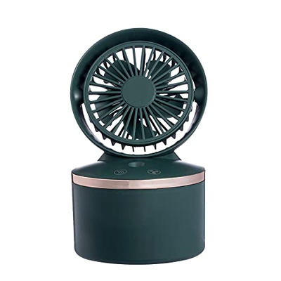 LANRU Ventilador de nebulización de Escritorio Ventilador Mister de refrigeración con Tanque de Agua de 280 ml Ventilador de nebulización por pulveriz