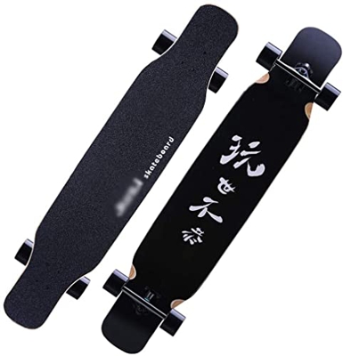 Xinduolei -Skateboard Deck for Adultos Scooter de Cuatro Ruedas Tablero Profesional for Adolescentes Maple Longboard Borchel Brush Street Dance Board 