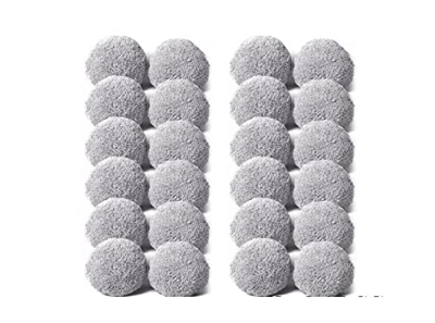 Ajuste for Cobot 168 188 MOP Pro Accesorios Ventana Limpieza Weeper Sweeping Paño Robot Robot Aspirador Repuestos (Color : 24pcs)