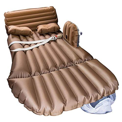 FMOPQ Silla Plegable SUV Cama Inflable Asiento Trasero Colchón extendido Cojín de Asiento GM Cama Inflable para Acampar (marrón)