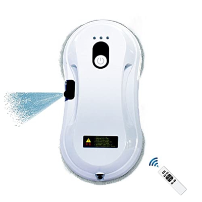 FONOBO Limpiador de Robot Inteligente automático para Limpieza de vidrios de Ventanas con rociador de Agua ultrasónico y Control Remoto, Limpiador rob