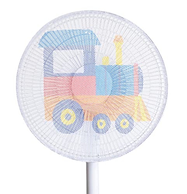 Mankvis Cubierta de Seguridad de Ventilador eléctrico Tipo Tren, Cubierta de protección de hábil Anti-niños, Adecuada para el Ventilador de Ventilador