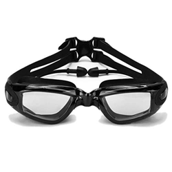Bevis David Gafas de natación con Tapones for la Oreja Lente recubierta de Gafas de natación sin Fogie UVA Protección for Hombres Adultos Mujeres jóve en oferta
