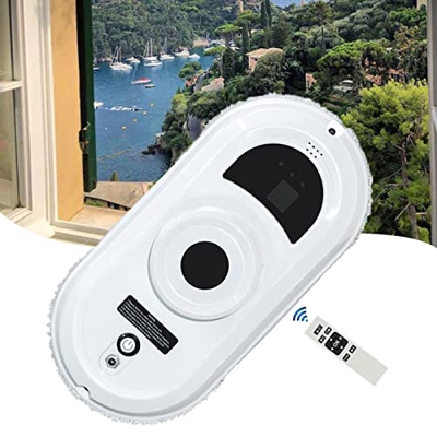 FONOBO Robot trapeador de Ventanas con Almohadillas giratorias Dobles de Microfibra | Máquina trapeadora húmeda Inteligente para Vidrio, Azulejos, Lam