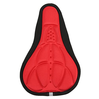 SANON Funda para Asiento de Bicicleta, cojín para Asiento de Bicicleta, Acolchado, Suave, Transpirable, Duradero, Esponja, fácil instalación, cómodo d