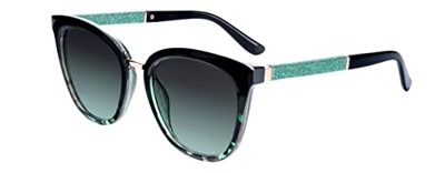 SQUAD Gafas de sol Para Mujer , Anteojos de sol Señora Cuadradas Cómoda verde Degradado 100% protección uv400