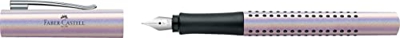 Faber-Castell 140845 Grip Edition Glam - Pluma estilográfica (ancho de trazo F, perla, 1 unidad)