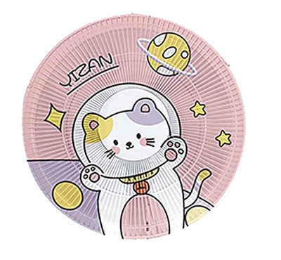 Mankvis Cubierta de Seguridad de Ventilador eléctrico de Tipo Mascota de Espacio, Cubierta de protección de hormigueo de Anti-niños, Adecuado para Ven