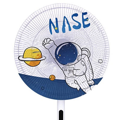 Mankvis Cubierta de Seguridad de Ventilador eléctrico aeroespacial, Cubierta de protección contra pellizco Anti-Hijos, Adecuado para Ventilador de Ven