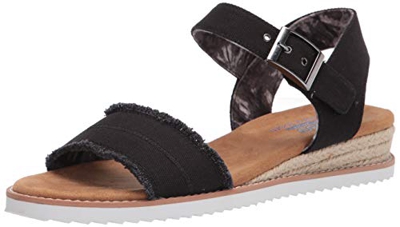Skechers Desert Kiss Adobe Princess, Sandalias Mujer, Black, 38 EU