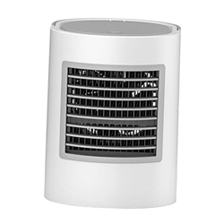 F Fityle Humidificadores de Aire Acondicionado, Ventilador Enfriador de Aire, Viento Fuerte, luz LED Nocturna, Ventilador de Escritorio Alimentado por en oferta