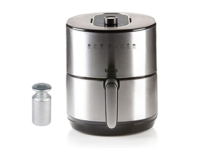 Freidora digital XL de 4 litros, pantalla LCD, 8 programas, freír sin aceite