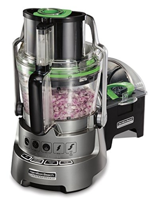 Hamilton Beach Professional 70825-CE Procesadores de Alimentos, 600 W, 3.3 litros, Stainless Steel, 2 Velocidades, Gris/Negro