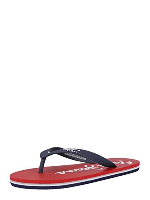 Pepe Jeans Bay Beach Brand M, Chanclas Hombre, 255Rojo, 44 EU
