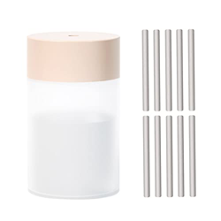 LANRU Humidificador de Niebla Colorida de 260 ml / 9 oz con 10 Piezas de Repuesto, hisopos de algodón, mechas de Repuesto, difusor de aromaterapia, Si características