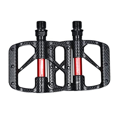 FIVENUM CNC Pedales de Bicicleta de montaña Bicicleta BMX/Pedal de Bicicleta de montaña 9/16 Universal con Accesorios de Piezas de Placa Reflectante d