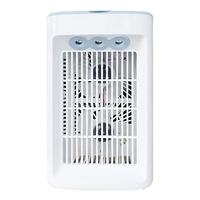 LANRU Ventilador de Escritorio USB Ventilador de Aire Acondicionado portátil Ventilador de refrigeración por Agua Ventilador de Mesa de Escritorio Rot