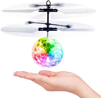 Bolas Voladoras, RC Aviones Helicopteros Teledirigidos con Luces LED Mini Dron Juguetes Niños Niñas 4 5 6 7 8 9 10 11 12 Años Regalos Cumpleaños Navid
