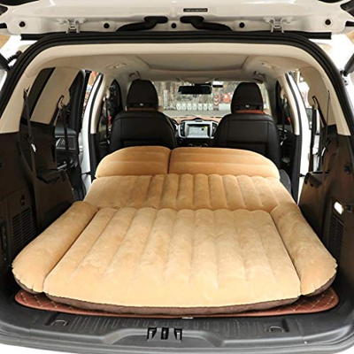 FMOPQ 190 * 119 * 12,5 CM Cama de Coche de Camping SUV colchón Inflable de Coche para colchón de Coche Flocado cojín Inflable portátil Cama de Viaje d