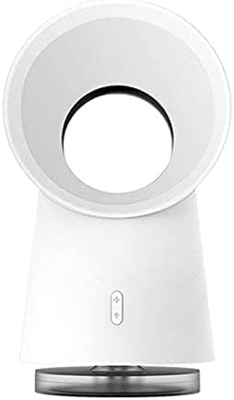QQW Ventilador de Escritorio sin Hojas, Luces Led de Ventilador de Spray Refrigerada por el Escritorio de Usb, Transportadas a Cualquier Parte para Sa