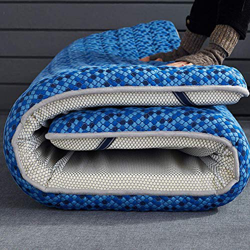 ZCYX Colchón de Piso Plegable para Dormir, cubrecolchón Grueso de látex, colchón de futón Tradicional de Estilo japonés, colchoneta para Piso, colchón en oferta