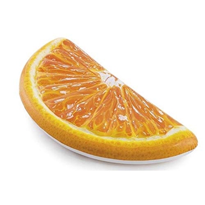 FMOPQ Inflable Fruta Naranja Rebanada Flotador colchón Inflable Piscina diversión Agua Aire Cama Playa Juguetes balsa