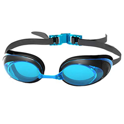 FMOPQ Gafas de natación, Gafas sin Fugas, protección antivaho, natación para Hombres, Mujeres, jóvenes, niños, niños, con Espejo e Impermeable características