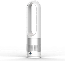 QQW Ventilador de Ventilador sin Viento de 40W 18 Pulgadas 80 Ventilador de Torre Oscilante con Control Remoto, Configuración de 8 Velocidades, Ventil características