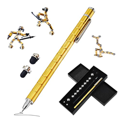 Halcyerdu Bolígrafo Magnético, Oro BolíGrafo MagnéTico de Descompresión Bolígrafo Magnético para Regalo Creativo, Bolígrafo con Lápiz Táctil, Regalo p precio