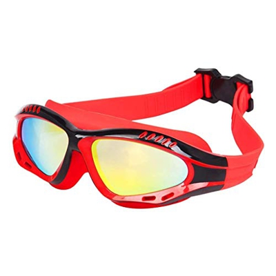 FMOPQ Gafas de natación, Gafas de natación, protección UV, herméticas, antivaho, Correa Ajustable, Ajuste cómodo para Hombres y Mujeres Adultos Unisex