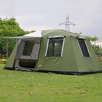 Carpas Familiares para 6-10 Personas para Acampar en cenadores al Aire Libre, Refugio Solar Esencial para Festivales, Carpas Grandes de 2 dormitorios 