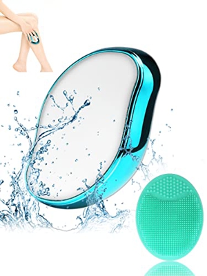 Rubby - Depilador, Crystal Hair Eraser, Depiladora Indolor, Depiladora de vidrio enano, goma mágica Crystal Hair Remover para depilación física para m