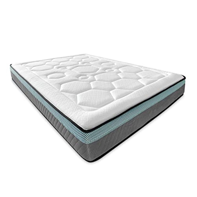 Somnia Descanso - Colchón Viscoelástico Palermo, Ecosostenible, Grosor 24cm, Dureza y Confort Óptimos, Firmeza Media-Alta, Antiácaros, Antibacteriano 