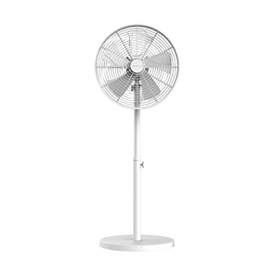 Newlux - Ventilador de Pie W1250 Smart 5 Aspas de ø40cm, 3 Velocidades y Motor de Cobre. Ventilador de Pedestal con Oscilación 90º, Inclinación 80º y 