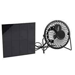 RiToEasysports Ventilador de Panel Solar de 3W 6V, Ventilador de Energía Solar Ultra Silencioso USB Multifunción Portátil para Viajes Al Aire Libre en precio