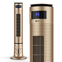 Ventilador de enfriamiento con control remoto 80 ° oscilante silencioso ventilador eléctrico de torre ligero de pie sin aspas para el hogar y la ofici características