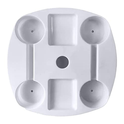 Zhihui Bandeja de Mesa con sombrilla de 14.5 Pulgadas,Mesa para sombrilla de Playa con portavasos y Compartimentos para refrigerios | Soporte de Mesa  características