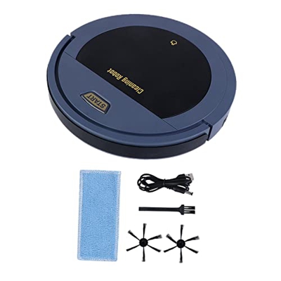 Colcolo Robot Aspirador 3 en 1, Cuerpo Delgado de 4,7 cm, 1500 mAh, Recargable por USB, inalámbrico, Azul Oscuro