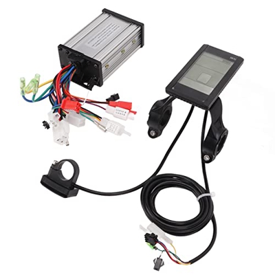 Controlador de Vehículo Eléctrico, Controlador de Motor sin Escobillas 36 V/48 V 350 W Aleación de Aluminio con Panel LCD S830 para Bicicleta Eléctric