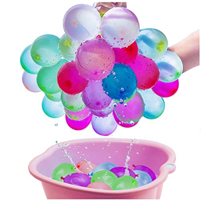 Globos de Agua Llenado Rapido, 111 Globos de Agua Autosellado en 60 Segundos Globos Colores, Globos Agua Autosellado para Fiesta al Aire Libre Jardin 