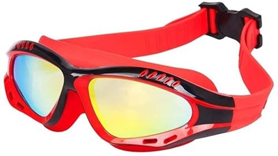 Bevis David Gafas de natación Gafas de natación UVA Protección Confort de la Correa Ajustable Ajustable de protección for Hombres y Mujeres Adultos Un