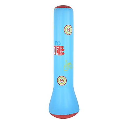 Rehomy Bolsa de boxeo inflable, bolsa de boxeo de pie libre de 1.6 m, bolsa de velocidad de torre de perforación, vaso para ejercicio y alivio del est
