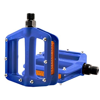 Pedal de montaña for la Bicicleta MTB Pedales Pedales Bicicleta Plana de Fibra de Nylon Antideslizante pie Deportes Ciclismo Pedal Accesorios MTB Peda