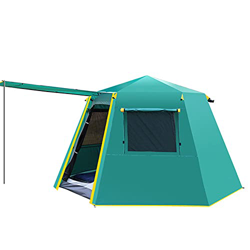 Tienda Pop Up, Tienda de campaña Familiar para 3-4 Personas, Tienda automática Impermeable a Prueba de Viento, Tienda de campaña portátil para Acampar características