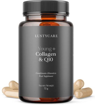 Colágeno con Magnesio y Ácido hialurónico | Colágeno marino hidrolizado + Vitaminas C, E + Zinc + Coenzima Q10 | 75 días de tratamiento