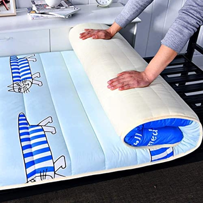 ZCYX Dormitorios Colchón Plegable De Futón, Colchón De Piso Espesado De Futón Tradicional De Estilo Japonés, Almohadilla De Cama Cálida Transpirable C