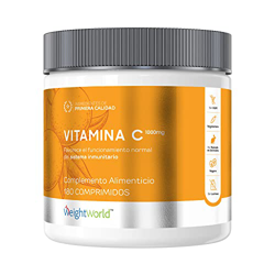 Vitamina C 1000 mg Alta Dosis - 180 Comprimidos Veganos, Suplemento Natural de Vitamina C Pura, Contribuye al Funcionamiento del Sistema Inmunitario y características
