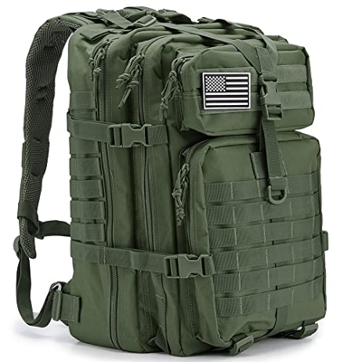QT&QY Mochilas Militares Tácticas 45L Molle Mochila de asalto del ejército Bolsa Bug Out de 3 días mochila de senderismo para acampar